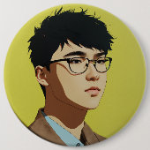 Designer Buttonnen Ronde Button 6,0 Cm (Voorkant)