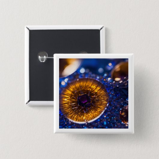 Designer Buttonnen Vierkante Button 5,1 Cm (Voorkant /achterkant)