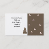 Designer Cake Pink en Chocolade Visitekaartje (Achterkant)