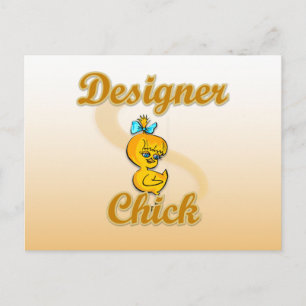 Designer Chick Briefkaart