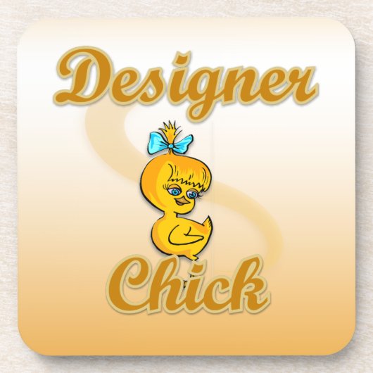 Designer Chick Drankjes Onderzetter (Voorkant)