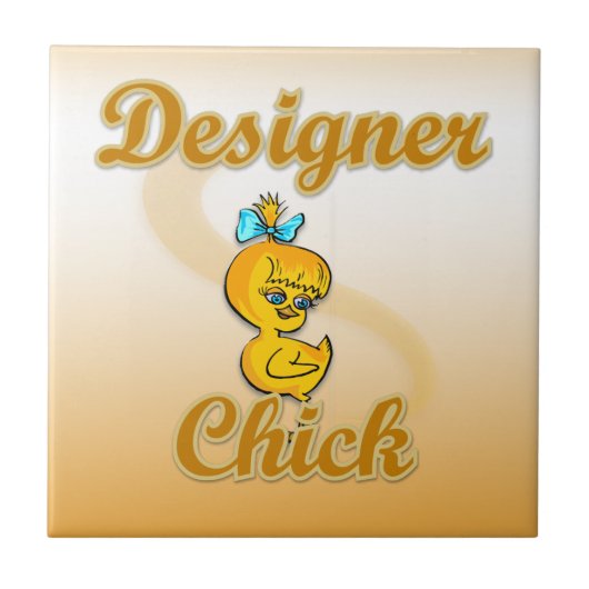 Designer Chick Tegeltje (Voorkant)