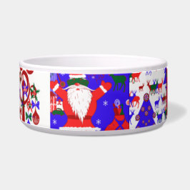 DESIGNER CHRISTMAS DOG BOWL - DOGGY DISH - GIFTS VOERBAKJE