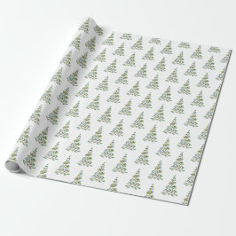 Designer Christmas Wrapping Paper Kerstboom Cadeaupapier