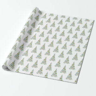 Designer Christmas Wrapping Paper Kerstboom Cadeaupapier