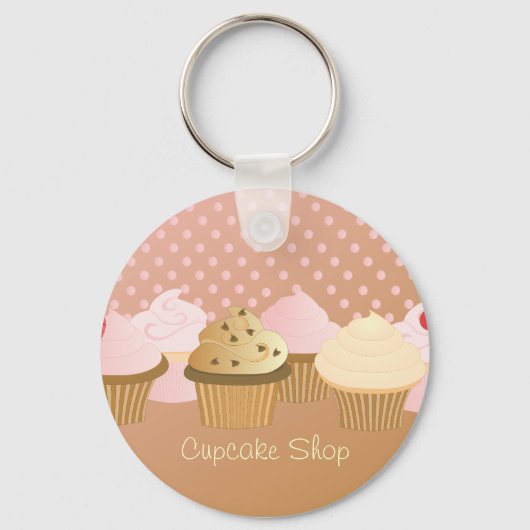 Designer Cupcakes Sleutelhanger (Voorkant)
