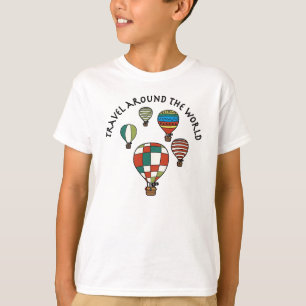 Designer Cute Whimsical Hot Air-ballonnen T-shirt