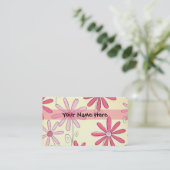 Designer Dames Profile Card Sjabloon Visitekaartje (Staand voorkant)