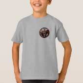 Designer Dartboard Globus und 3 Darts T-shirt (Voorkant)