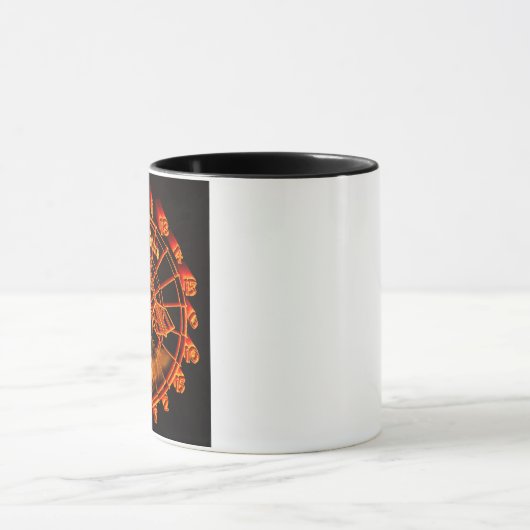 Designer Dartboard  Hot-Steel-Darts Dartkunst Mok (Midden)