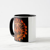 Designer Dartboard  Hot-Steel-Darts Dartkunst Mok (Voorkant links)