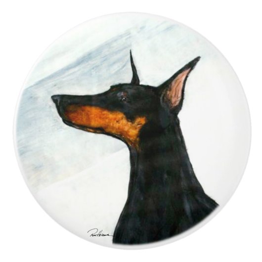Designer Dog Keramische Knop (Voorkant)