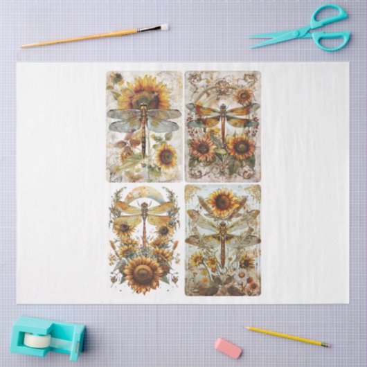 Designer Dragonflies Tissuepapier (Craft)