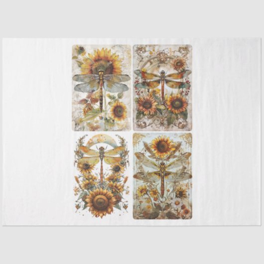 Designer Dragonflies Tissuepapier (Voorkant)