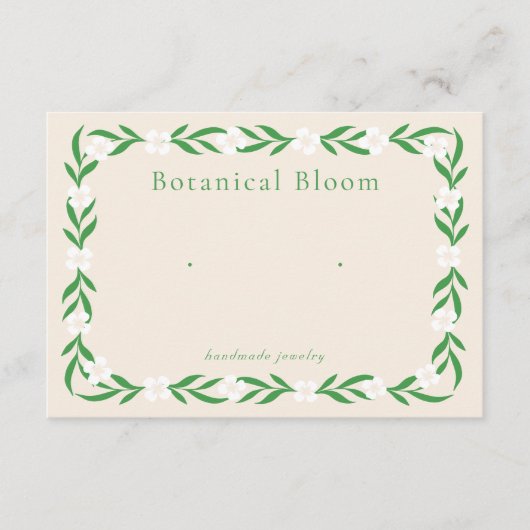 Designer Earring Display Kaart (Voorkant)