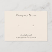 Designer Earring Display Kaart (Achterkant)