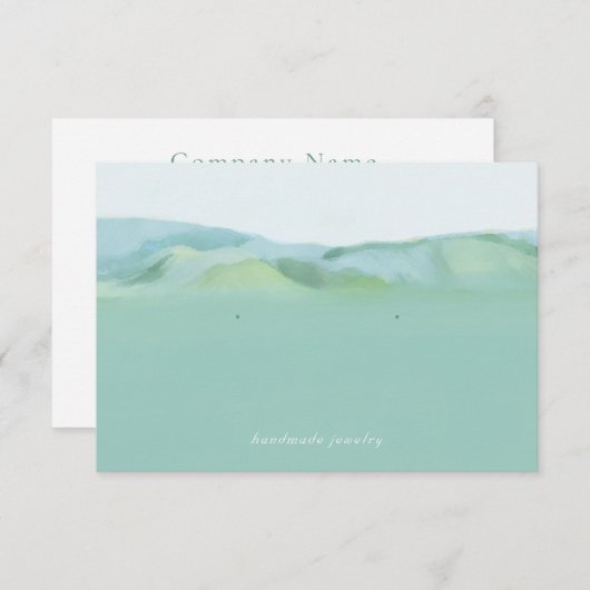 Designer Earring Display Kaart (Voorkant / Achterkant)