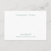 Designer Earring Display Kaart (Achterkant)