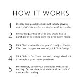 Designer Earring Display Kaart