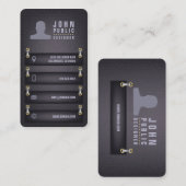 Designer Fabric Style Visitekaartje (Voorkant / Achterkant)