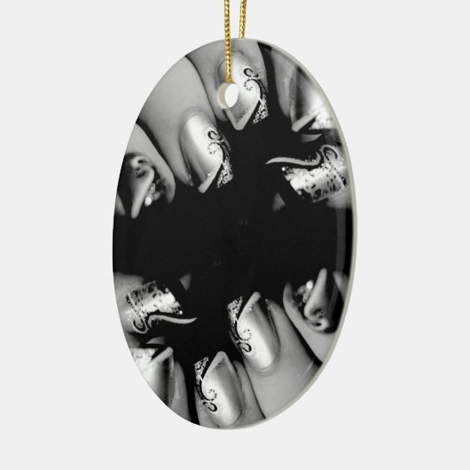 Designer Fingernagels Keramisch Ornament (Links)