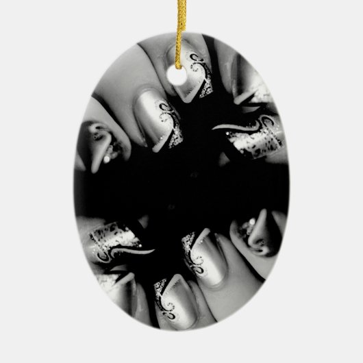 Designer Fingernagels Keramisch Ornament (Voorkant)