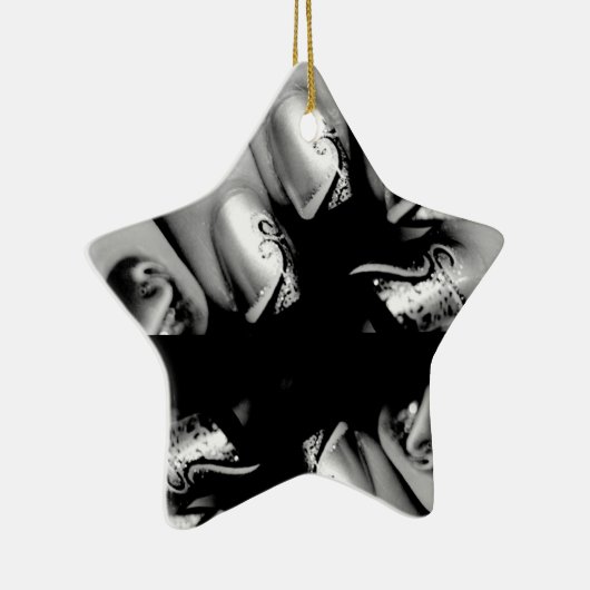 Designer Fingernagels Keramisch Ornament (Rechts)