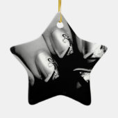 Designer Fingernagels Keramisch Ornament (Achterkant)