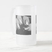 Designer Fingernagels Matglas Bierpul (Voorkant links)