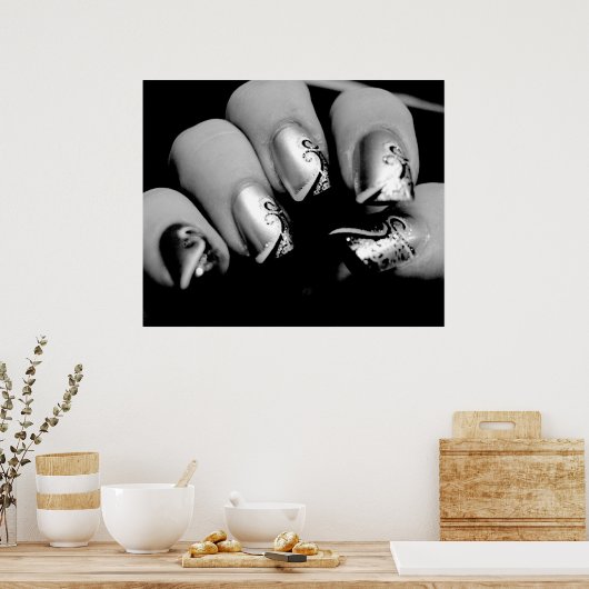 Designer Fingernagels Poster (Keuken)
