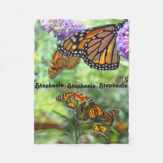 Designer Fleece Blankets Monarch Butterflies gifte Deken (Voorkant)