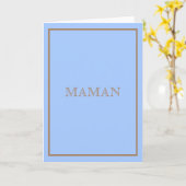 Designer Geïnspireerde Maman Blue Kaart (Gele Bloem)