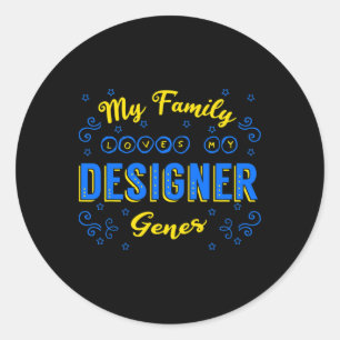 Designer Genen Down Syndrome Awareness Chromosoom Ronde Sticker