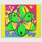 Designer geschenkcover fancy dat Bright kleuren oo Cadeaupapier (Vlak)