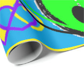 Designer geschenkcover fancy dat Bright kleuren oo Cadeaupapier (Rol Hoek)