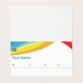 Designer Gevouwen Kaart Visitekaartje (Binnenkant ongevouwen)