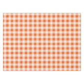 Designer gingham pattern sinaasappel tafelkleed (Voorkant (Horizontaal))