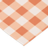 Designer gingham pattern sinaasappel tafelkleed (Gekanteld)
