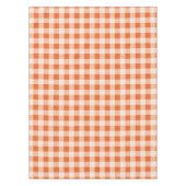 Designer gingham pattern sinaasappel tafelkleed (Voorkant)