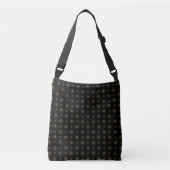  Designer Gold Diamond Pattern Crossbody Tas (Voorkant)