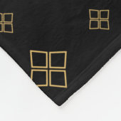  Designer Gold Diamond Pattern Fleece Deken (Hoek)