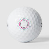 Designer golfballen -12 pack. Gemakkelijk te ident (Voorkant)