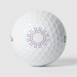 Designer golfballen -12 pack. Gemakkelijk te ident