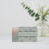 Designer Green Floral Multi-Blend Visitekaartje (Staand voorkant)