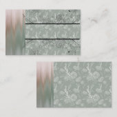 Designer Green Floral Multi-Blend Visitekaartje (Voorkant / Achterkant)
