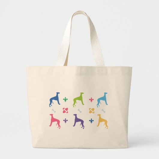 Designer Greyhound Grote Tote Bag (Voorkant)