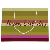 Designer Happy Birthday Gift Bag Groot Cadeauzakje (Voorkant)