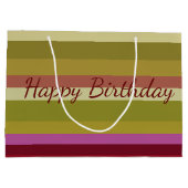 Designer Happy Birthday Gift Bag Groot Cadeauzakje (Achterkant)