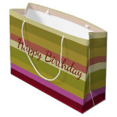 Designer Happy Birthday Gift Bag Groot Cadeauzakje (Achterkant Gekanteld)