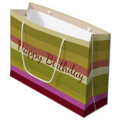 Designer Happy Birthday Gift Bag Groot Cadeauzakje (Voorkant Gekanteld)